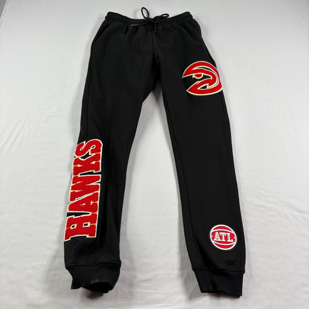 Atlanta Hawks Jogger Pants Mens Small Black‎ Pro Standard Sweat Casual NBA
